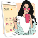 Beauty Fashion Glasses Bad Girl Theme APK