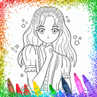 Glitter Beauty Coloring Book simgesi