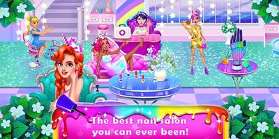 Rainbow Unicorn Nail Beauty Ar Screenshot 2