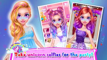 Rainbow Unicorn Hair Salon स्क्रीनशॉट 3