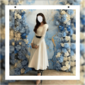 Dress Style girl photo frame