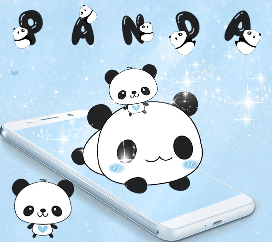 Blue Love Panda Wallpapers Theme HD APK voor Android Download