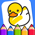 Coloring games for kids: 2-5 y icono