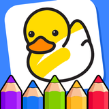 Coloring games for kids: 2-5 y آئیکن