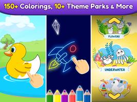 Coloring games for kids: 2-5 y ポスター