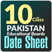 10th Class Date Sheet