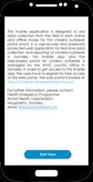 Cholera Outbreak App imagem de tela 1