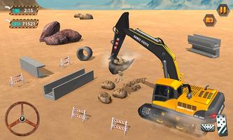 Offroad Construction Machines - City Excavator Affiche