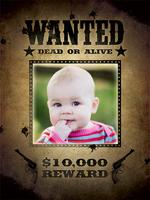 Wanted Photo Frame Editor plakat