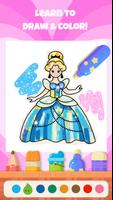 bekids Princess Coloring Book ポスター