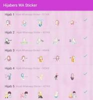 Sticker Hijabers For WA Poster