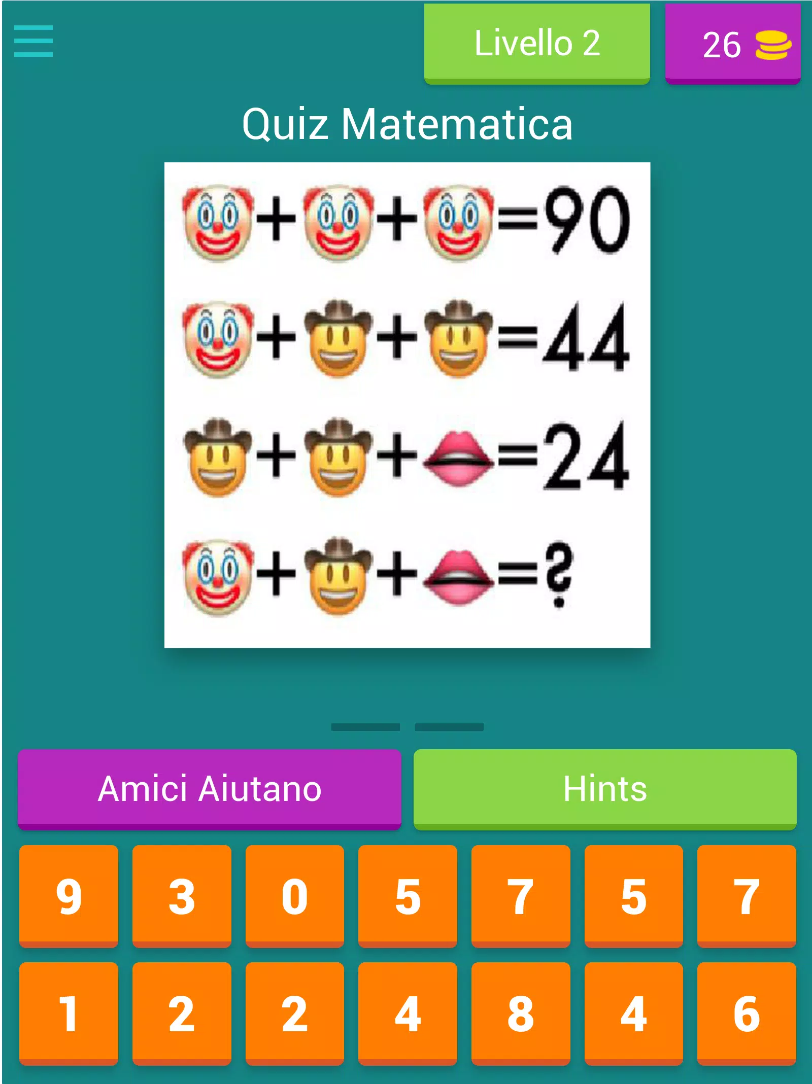 Quiz matematica