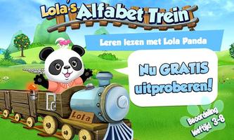 Lola Alfabet Trein-Leren lezen-poster