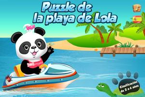 Puzzle de la playa de Lola Poster