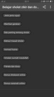 Belajar sholat & Zikir Doa 포스터