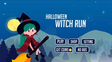 Halloween Witch Run Affiche