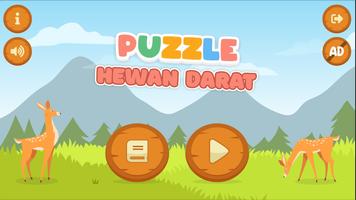 Puzzle Hewan Darat poster