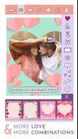 Amour cadres photo collection - Stickers & collage capture d'écran 3