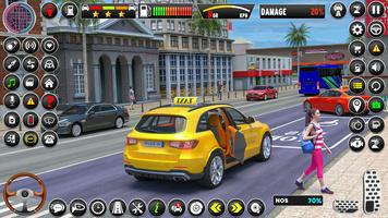 City Taxi Simulator Car Drive Cartaz