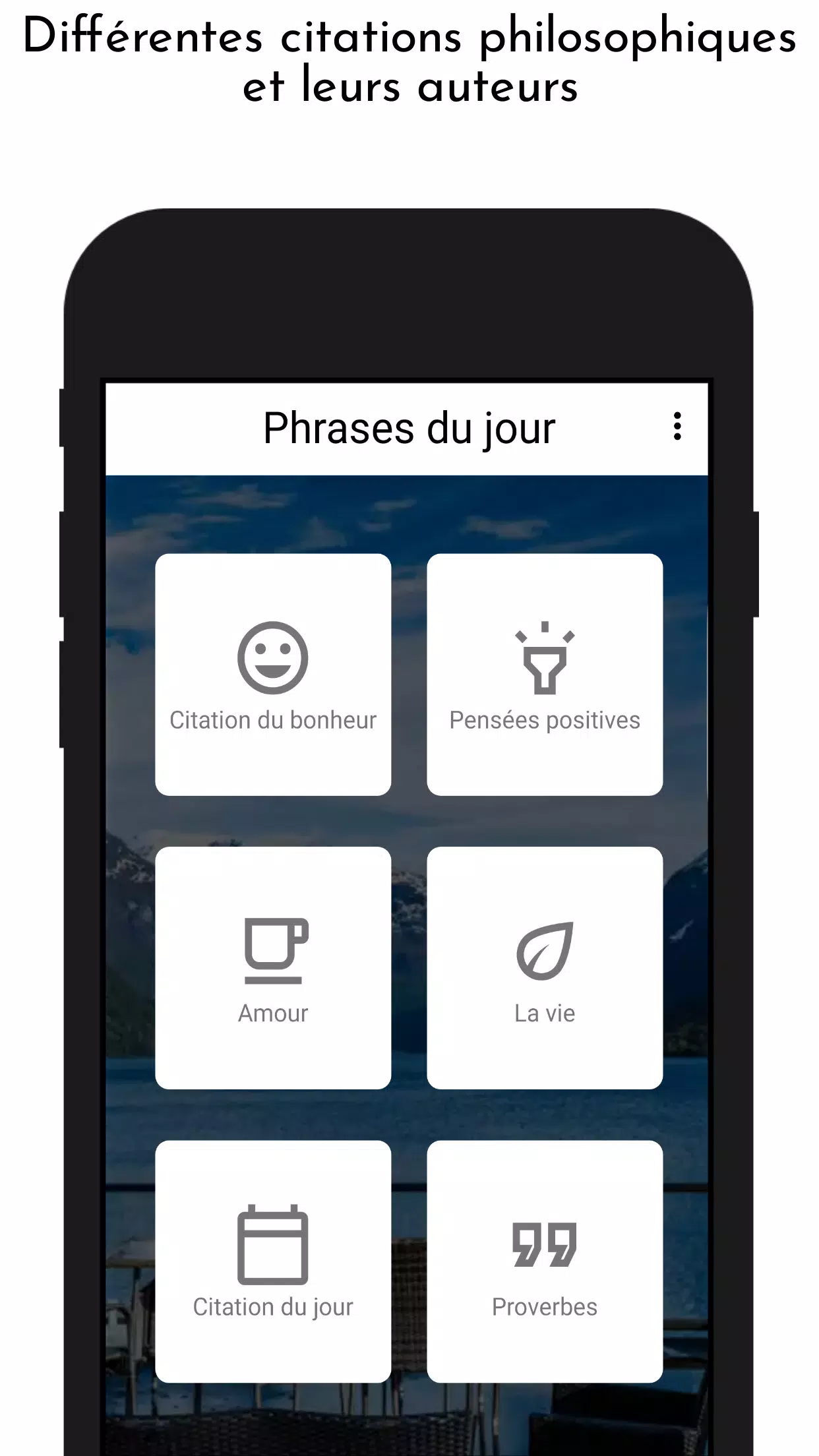 Phrases Du Jour Pensees Positives Citations Pour Android Telechargez L Apk