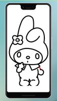 How to draw Kuromi & Melody screenshot 3