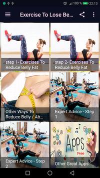Exercise To Lose Belly Fat poster