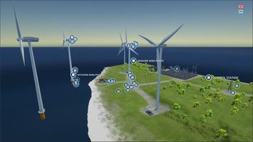 Wind Power Map Affiche