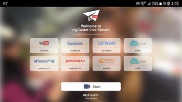myCaster Live Stream Affiche