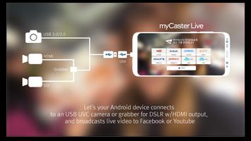 myCaster Live Stream capture d'écran 1