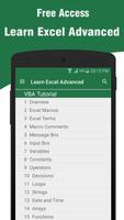 Learn Excel Advanced پوسٹر