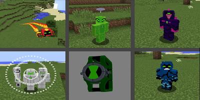 Ben Alien 10 Mod for Minecraft Poster