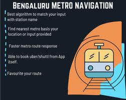 پوستر Bangalore Metro Map Nav Timing