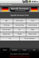 Speak German Free Poster