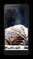 Neige Tiger Live Wallpaper capture d'écran 3