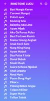 Kumpulan Ringtone Lucu Ngakak imagem de tela 3