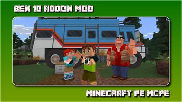 Ben 10 Addon Mod For Minecraft โปสเตอร์
