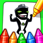 Ben Alien 10 coloring heroes иконка