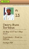 برنامه‌نما Nigerian Presidents:L&P (Free) عکس از صفحه
