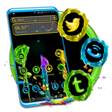 Colorful Melted Wax Launcher Zeichen
