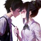 Romantic Anime Couple Wallpape Zeichen