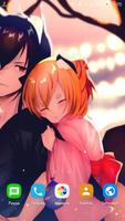 Romantic Anime Couple Wallpape capture d'écran 3