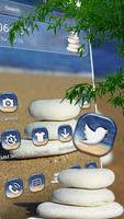 Beach Stone Launcher Theme Plakat