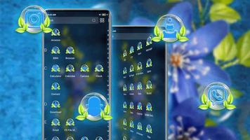Blue Flower Theme Screenshot 1