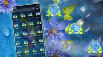 Blue Flower Theme Screenshot 2