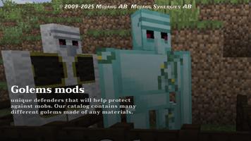 Golem mod for minecraft Plakat