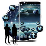 Galaxy Ocean Launcher Theme Zeichen