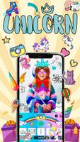 Licorne Photo Editor Poney Affiche