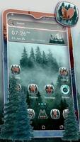 Poster Foggy Forest Theme Launcher