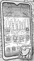 Forest Sketch Launcher Theme الملصق