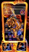 Fractal Tiger Launcher Theme Cartaz